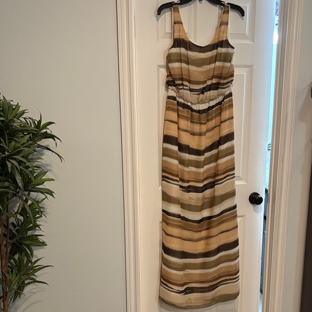 Eliza J Multicolor Striped Maxi Dress